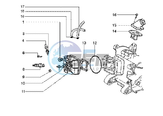 Cylinder head - Induction pipe