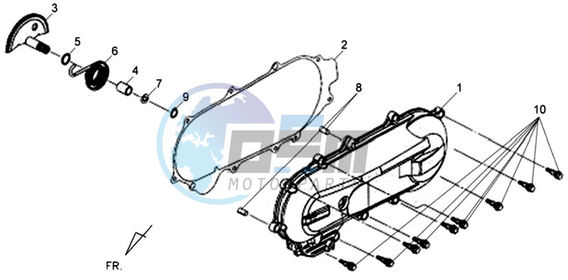 CRANKCASE COVER LEFT