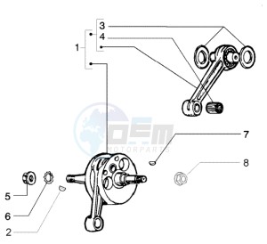 PX 150 E U.S.A. drawing Crankshaft  assy