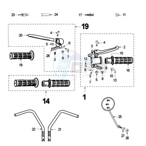 VOGUE LNA BE drawing HANDLEBARS WITH STRIP