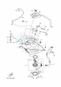 CZD300-A XMAX 300 (BBA4) drawing FUEL TANK