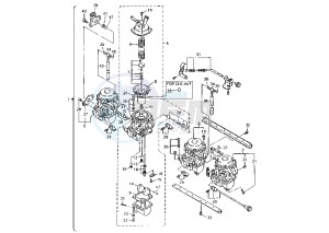 XJR 1200 drawing CARBURETOR MY95