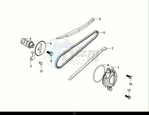 ORBIT III 50 (XE05W2-EU) (E5) (M1) drawing CAM SHAFT