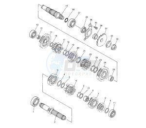 YZ F 450 drawing TRANSMISSION