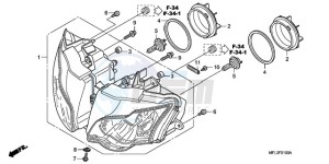 CBR1000RA9 Europe Direct - (ED / ABS MME REP) drawing HEADLIGHT