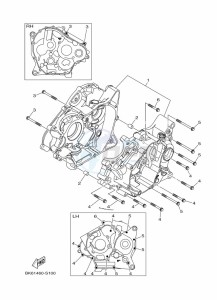 YZF125-A YZF-R125 (B5G2) drawing CRANKCASE