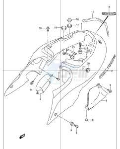 GSX1300R (E2) Hayabusa drawing FRAME COVER (MODEL K2)