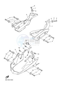 XJ6SA 600 DIVERSION (S-TYPE, ABS) (36DH 36DK) drawing SIDE COVER 2