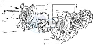 X9 180 Amalfi drawing Crankcase