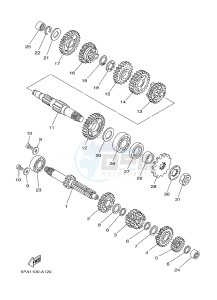 YZ85 YZ85LW (1SN4 1SN6 1SP4 1SP6) drawing TRANSMISSION