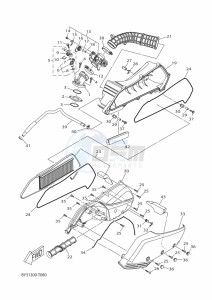 YP125RA XMAX 125 ABS (BL25) drawing REAR BRAKE CALIPER