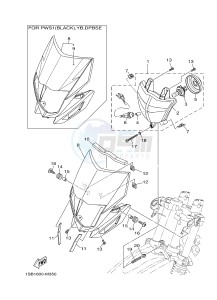 XTZ125E (1SB1) drawing HEADLIGHT