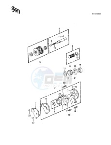 KLT 200 A [KLT200] (A4-A4A DUCKSTER) [KLT200] drawing OIL PUMP_OIL FILTER -- 83 KLT200-A4_A4A- -