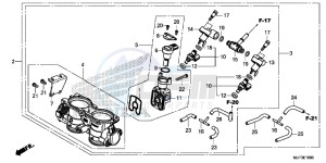 CRF1000G CRF1000 - Africa Twin Europe Direct - (ED) drawing THROTTLE BODY