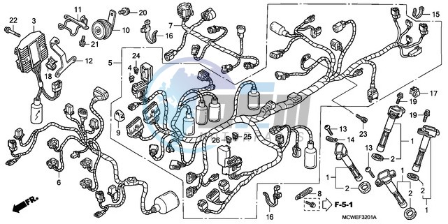 WIRE HARNESS (VFR800A)