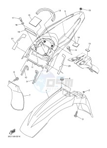 WR250R (32DN) drawing FENDER