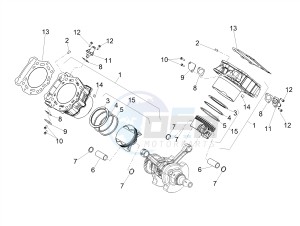 DORSODURO 900 E4 ABS (EMEA, LATAM) drawing Cylinder - Piston