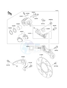 KDX 220 A [KDX220R] (A9) [KDX220R] drawing REAR BRAKE