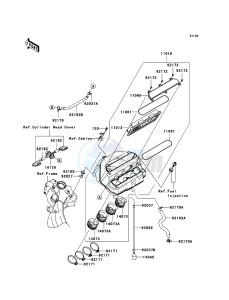 NINJA ZX-6R ZX636-C1H FR GB XX (EU ME A(FRICA) drawing Air Cleaner