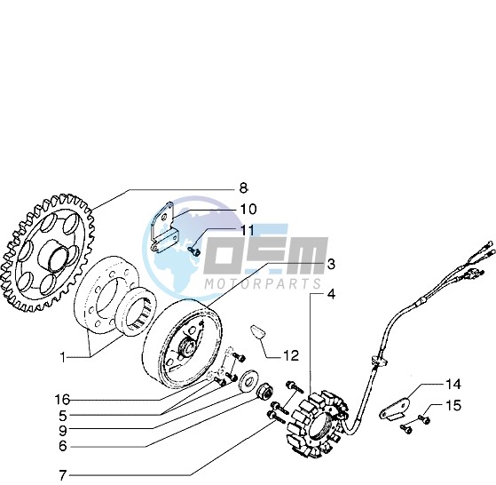 Flywheel magneto