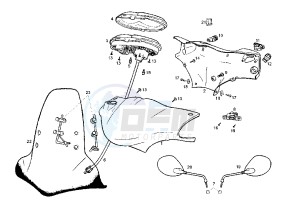 ATLANTIS O2 TWO CHIC - 50 cc drawing DASHBOARD UNIT