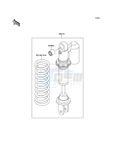 KX65 KX65AEF EU drawing Shock Absorber(s)