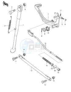 KL 250 A [KLR250] (A3-A4) [KLR250] drawing STAND_BRAKE PEDAL_TORQUE LINK