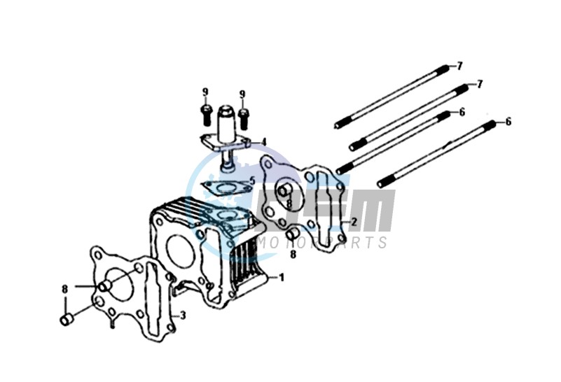 CYLINDER / TOP GASKET / LOWER GASKET