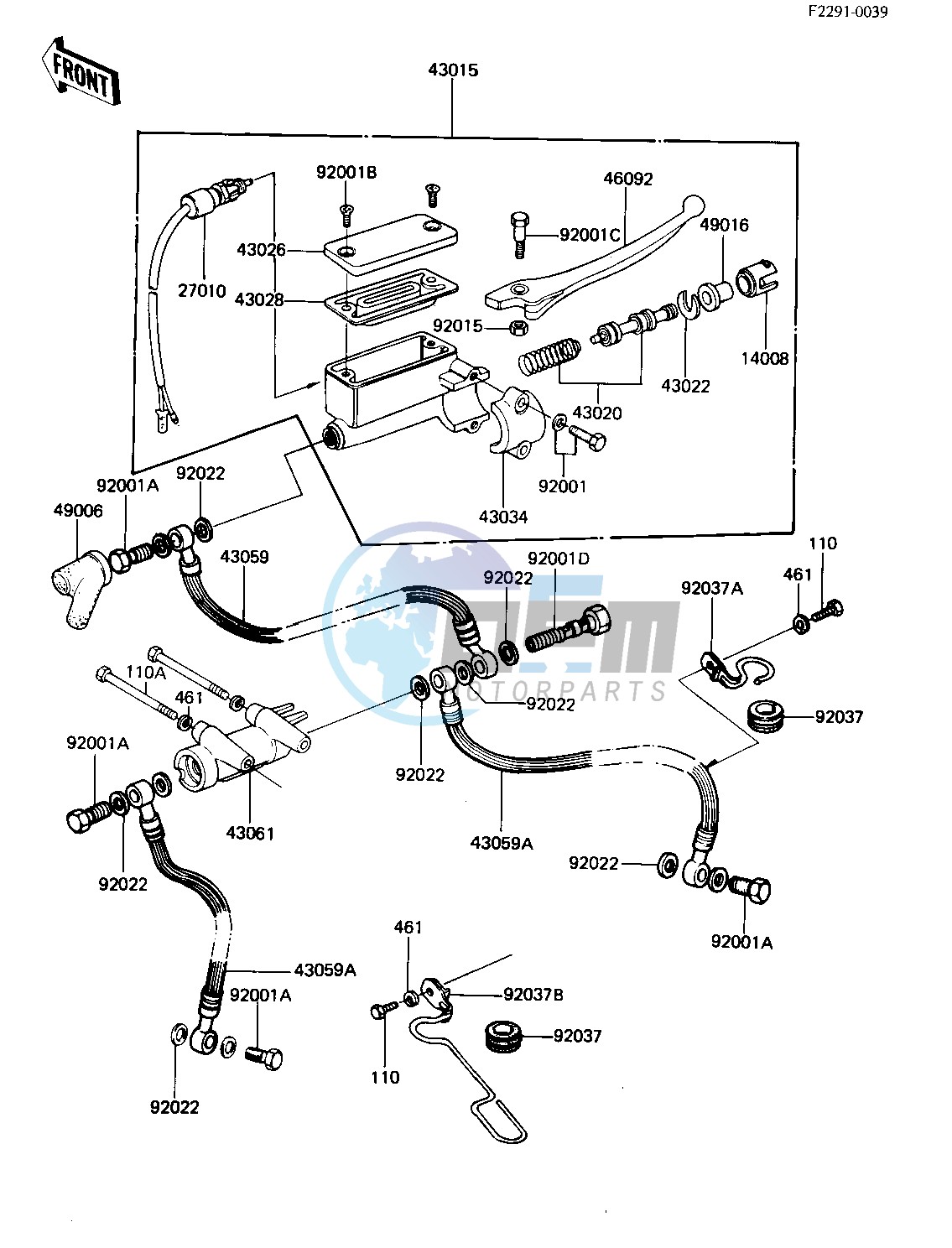 FRONT MASTER CYLINDER