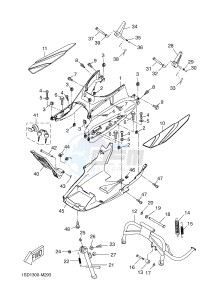 YP400RA X-MAX 400 ABS X-MAX (1SD8 1SD8 1SD8) drawing STAND & FOOTREST