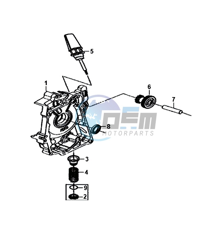 R. CRANK CASE COVER / FIDDLE II 50 (25 KM/H) (AF05W4-NL) (E4) (L8-M0)