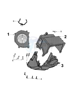 DJANGO 125 EVASION drawing ENGINE COVER