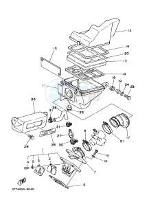 DT175 (3TSV) drawing ADMISION INTAKE