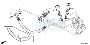 VT750C2BB Shadow E drawing WATER PIPE