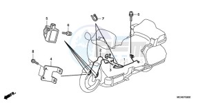 GL18009 NZ / AB NAV - (NZ / AB NAV) drawing AIRBAG HARNESS