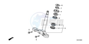 CBF1000A9 UK - (E / ABS MKH) drawing STEERING STEM