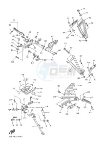 YZF-R6 600 R6 (2CX4 2CX5) drawing STAND & FOOTREST