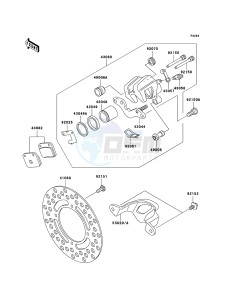 KX65 KX65A8F EU drawing Rear Brake