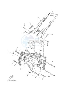 MT09 900 (1RCA 1RCB) drawing FRAME