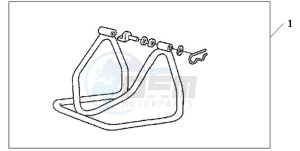 CB600FA9 UK - (E / ABS MKH) drawing MAINTENANCE STAND