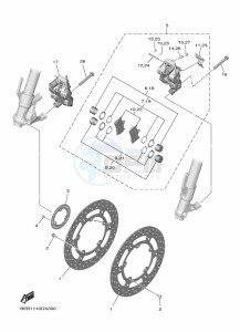 YZF690 YZF-R7 (BEBG) drawing FRONT BRAKE CALIPER