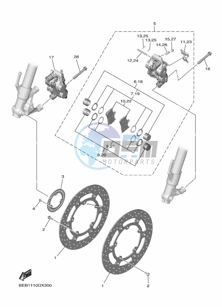 FRONT BRAKE CALIPER