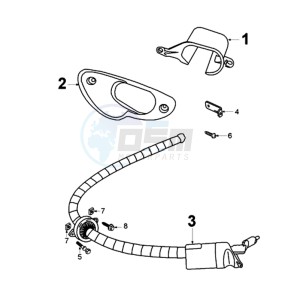 TKR MUB2A BE drawing HANDLEBAR LOCK