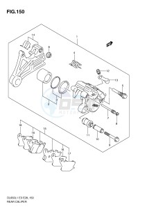 DL650 (E3) V-Strom drawing REAR CALIPER (DL650L1 E33)