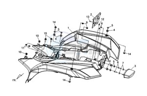 QUAD RAIDER 600 LE CHASSIS LONG drawing REAR COVERS