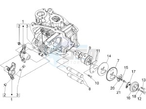 S 150 4T ie E3 Vietnam - Indonesia drawing Rocking levers support unit