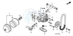 XL700VA9 Europe Direct - (ED / ABS SPC) drawing OIL FILTER/OIL PUMP