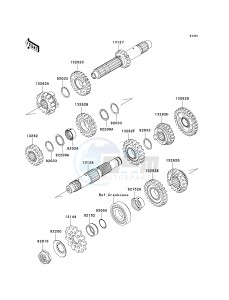 KX 450 E (KX450F MONSTER ENERGY) (E9FA) E9F drawing TRANSMISSION