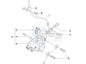 ZIP 100 4T NOABS E2-E3 (APAC) drawing Brakes pipes - Calipers