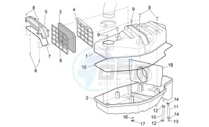 Scarabeo 125-250 e2 (eng. piaggio) drawing Air box